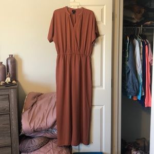 Burnt orange jumpsuit